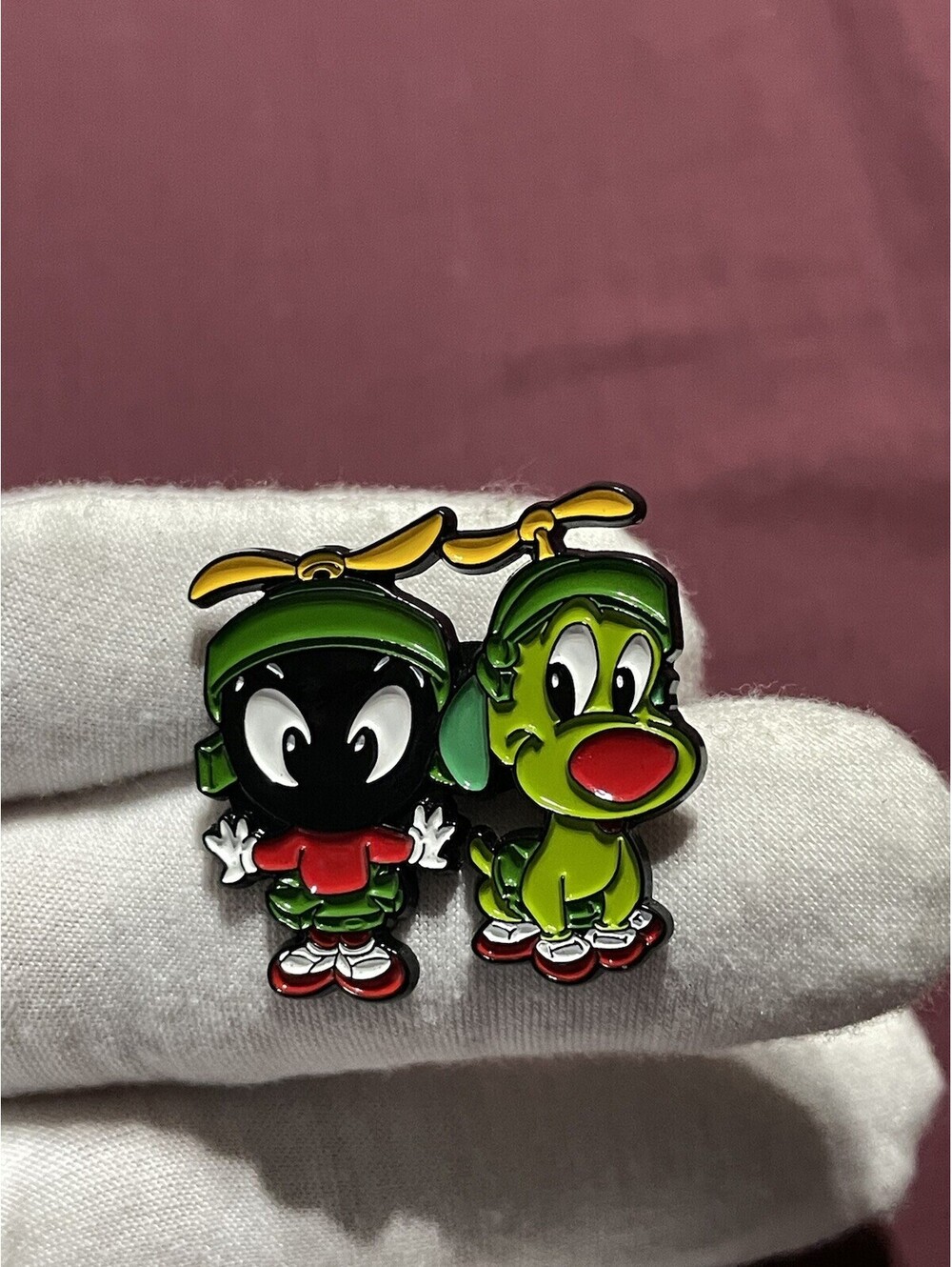 Marvin The Martian With K9 Enamel Pin Brooch Cute Cartoon